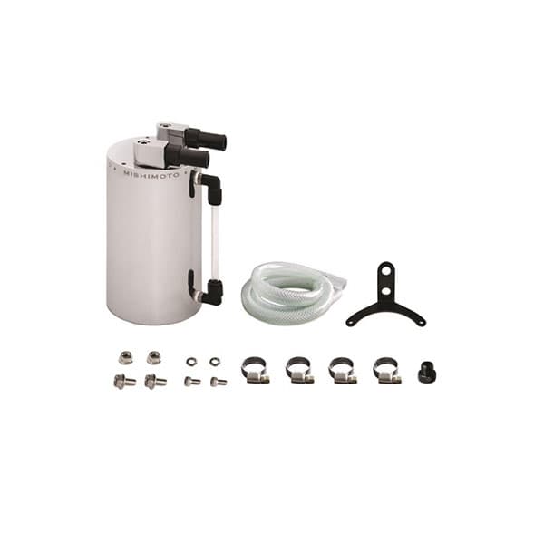 ALUMINIUM OIL CATCH CAN - LARGE - SILVER